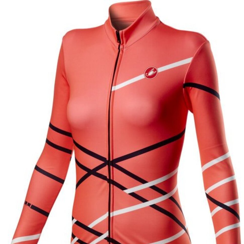 Castelli - Diagonal Cycling Jersey FZ - Brilliant Pink